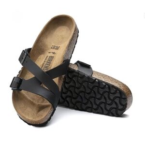 Birkenstock Black and Tan Sandals